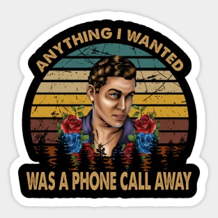 Joe pesci vintage Anything i wanted was a phone call away Sticker